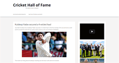 Desktop Screenshot of cricket-hall-of-fame.net