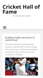 Mobile Screenshot of cricket-hall-of-fame.net
